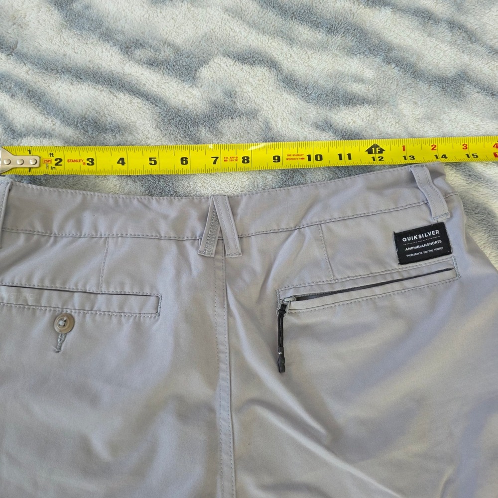 Quiksilver Amphibian Hybrid Shorts Mens 28 Gray Quick Dry Walkshorts Boardshorts - Picture 10 of 13